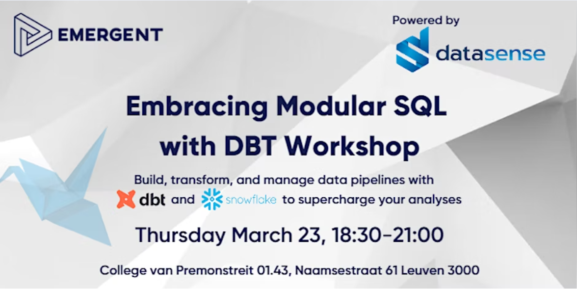 Embracing Modular SQL with DBT Workshop